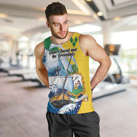 Personalized Saint Vincent and the Grenadines Sailing Men Tank Top Caribbean Sailing