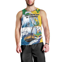 Personalized Saint Vincent and the Grenadines Sailing Men Tank Top Caribbean Sailing