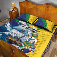 Saint Vincent and the Grenadines Sailing Quilt Bed Set Caribbean Sailing