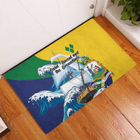 Saint Vincent and the Grenadines Sailing Rubber Doormat Caribbean Sailing