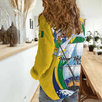 Personalized Saint Vincent and the Grenadines Sailing Women Casual Shirt Caribbean Sailing