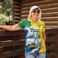 Personalized Saint Vincent and the Grenadines Sailing Women Polo Shirt Caribbean Sailing