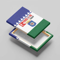 Bonaire Rincon Canvas Wall Art Flag Stylized