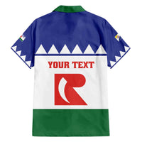 Personalised Bonaire Rincon Family Matching Off The Shoulder Long Sleeve Dress and Hawaiian Shirt Flag Stylized