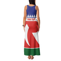 Personalised Bonaire Rincon Family Matching Tank Maxi Dress and Hawaiian Shirt Flag Stylized