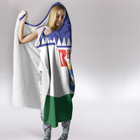 Bonaire Rincon Hooded Blanket Flag Stylized