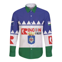 Personalised Bonaire Rincon Long Sleeve Button Shirt Flag Stylized