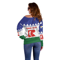 Personalised Bonaire Rincon Off Shoulder Sweater Flag Stylized