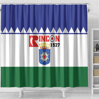 Bonaire Rincon Shower Curtain Flag Stylized
