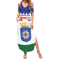 Personalised Bonaire Rincon Summer Maxi Dress Flag Stylized