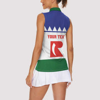 Personalised Bonaire Rincon Women Sleeveless Polo Shirt Flag Stylized