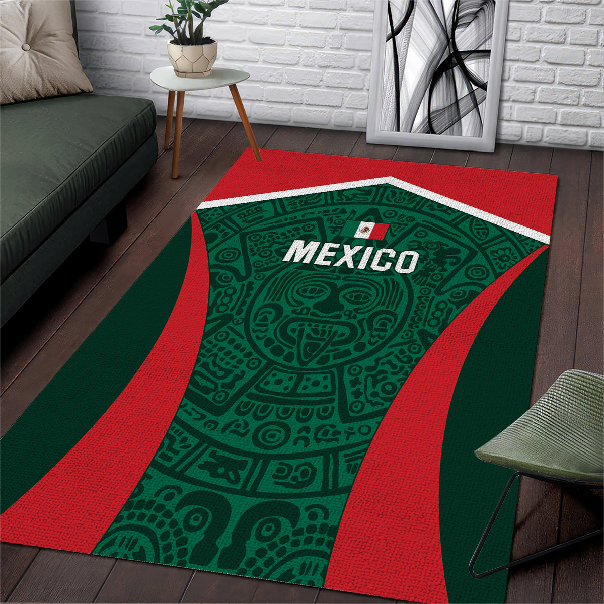 Mexico 2024 Football Area Rug El Tri Go Champion