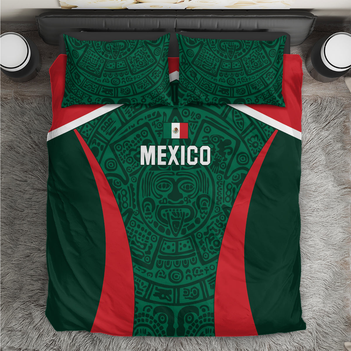 Mexico 2024 Football Bedding Set El Tri Go Champion