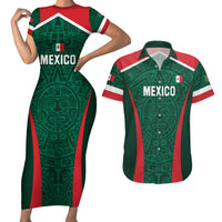 Personalized Mexico 2024 Football Couples Matching Short Sleeve Bodycon Dress and Hawaiian Shirt El Tri Go Champion - Wonder Print Shop