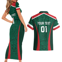Personalized Mexico 2024 Football Couples Matching Short Sleeve Bodycon Dress and Hawaiian Shirt El Tri Go Champion - Wonder Print Shop