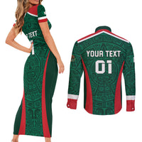 Personalized Mexico 2024 Football Couples Matching Short Sleeve Bodycon Dress and Long Sleeve Button Shirt El Tri Go Champion - Wonder Print Shop