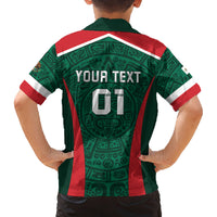Personalized Mexico 2024 Football Family Matching Off Shoulder Short Dress and Hawaiian Shirt El Tri Go Champion - Wonder Print Shop