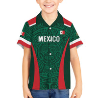 Personalized Mexico 2024 Football Family Matching Short Sleeve Bodycon Dress and Hawaiian Shirt El Tri Go Champion - Wonder Print Shop
