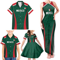 Personalized Mexico 2024 Football Family Matching Tank Maxi Dress and Hawaiian Shirt El Tri Go Champion - Wonder Print Shop
