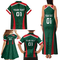 Personalized Mexico 2024 Football Family Matching Tank Maxi Dress and Hawaiian Shirt El Tri Go Champion - Wonder Print Shop