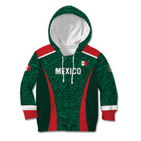 Personalized Mexico 2024 Football Kid Hoodie El Tri Go Champion - Wonder Print Shop