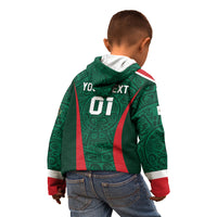 Personalized Mexico 2024 Football Kid Hoodie El Tri Go Champion - Wonder Print Shop