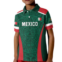 Personalized Mexico 2024 Football Kid Polo Shirt El Tri Go Champion - Wonder Print Shop