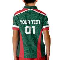 Personalized Mexico 2024 Football Kid Polo Shirt El Tri Go Champion - Wonder Print Shop