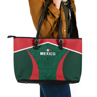 Mexico 2024 Football Leather Tote Bag El Tri Go Champion - Wonder Print Shop