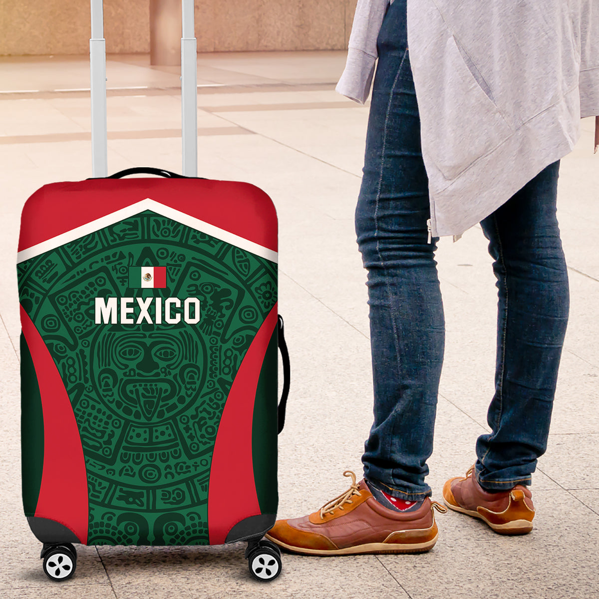 Mexico 2024 Football Luggage Cover El Tri Go Champion