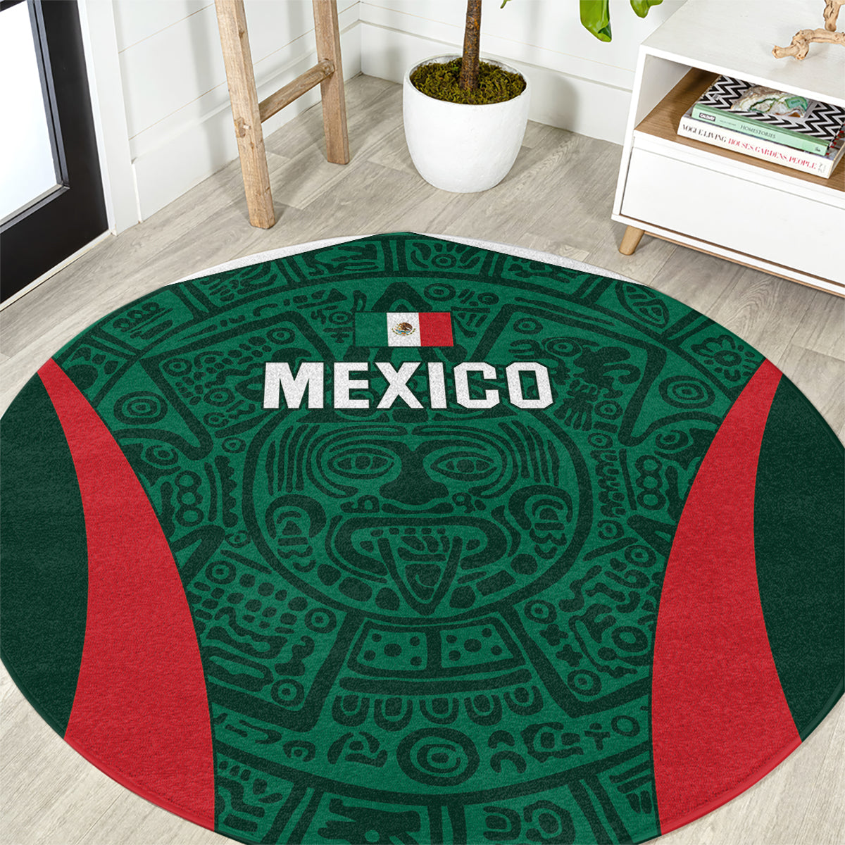 Mexico 2024 Football Round Carpet El Tri Go Champion