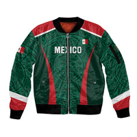 Personalized Mexico 2024 Football Sleeve Zip Bomber Jacket El Tri Go Champion - Wonder Print Shop