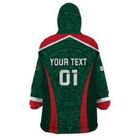 Personalized Mexico 2024 Football Wearable Blanket Hoodie El Tri Go Champion - Wonder Print Shop