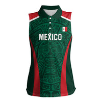 Personalized Mexico 2024 Football Women Sleeveless Polo Shirt El Tri Go Champion - Wonder Print Shop
