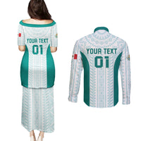 Personalized Mexico 2024 Football Couples Matching Puletasi and Long Sleeve Button Shirt El Tri Special Version - Wonder Print Shop