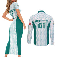 Personalized Mexico 2024 Football Couples Matching Short Sleeve Bodycon Dress and Long Sleeve Button Shirt El Tri Special Version - Wonder Print Shop
