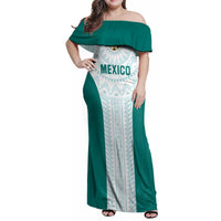 Personalized Mexico 2024 Football Family Matching Off Shoulder Maxi Dress and Hawaiian Shirt El Tri Special Version - Wonder Print Shop