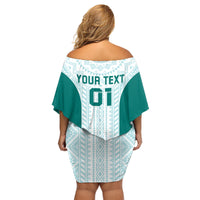 Personalized Mexico 2024 Football Family Matching Off Shoulder Short Dress and Hawaiian Shirt El Tri Special Version - Wonder Print Shop