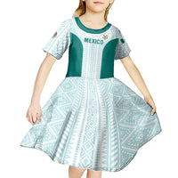 Personalized Mexico 2024 Football Kid Short Sleeve Dress El Tri Special Version - Wonder Print Shop