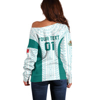 Personalized Mexico 2024 Football Off Shoulder Sweater El Tri Special Version - Wonder Print Shop