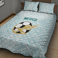 Mexico 2024 Football Quilt Bed Set El Tri Special Version - Wonder Print Shop
