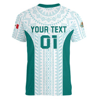 Personalized Mexico 2024 Football Women V-Neck T-Shirt El Tri Special Version - Wonder Print Shop
