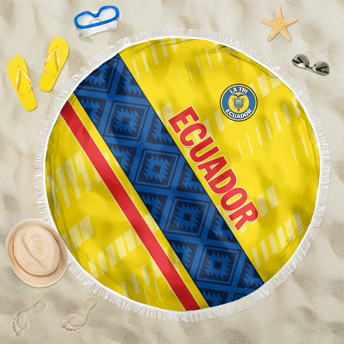 Ecuador 2024 Football Beach Blanket Come On La Tri