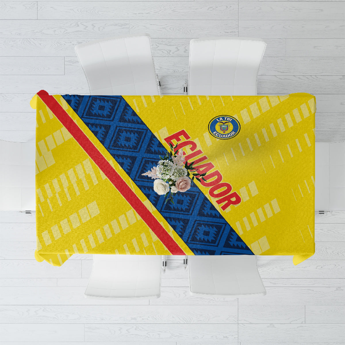 Ecuador 2024 Football Tablecloth Come On La Tri