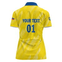 Personalized Ecuador 2024 Football Women Polo Shirt Come On La Tri - Wonder Print Shop