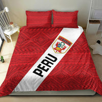 Peru 2024 Football Bedding Set Come On La Bicolor - Wonder Print Shop