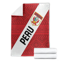 Peru 2024 Football Blanket Come On La Bicolor