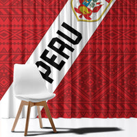 Peru 2024 Football Window Curtain Come On La Bicolor - Wonder Print Shop
