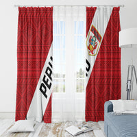 Peru 2024 Football Window Curtain Come On La Bicolor - Wonder Print Shop