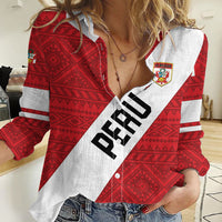 Personalized Peru 2024 Football Women Casual Shirt Come On La Bicolor - Wonder Print Shop